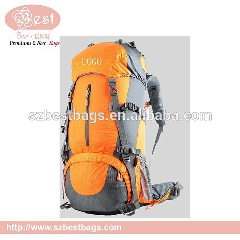 50L stylish waterproof camping hiking backpack with rain cover