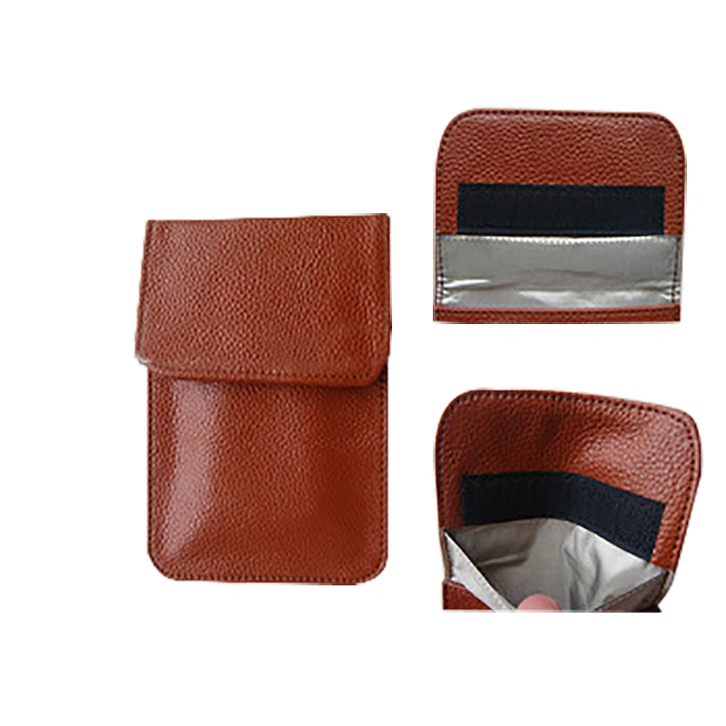 anti radiation genuine leather wallet phone case