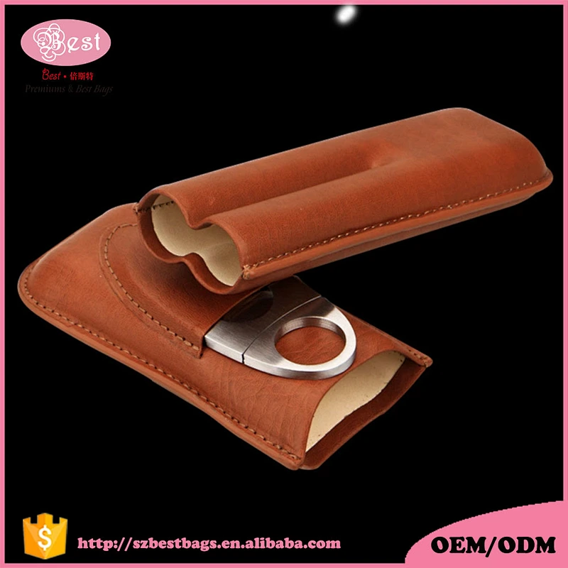 Hot selling new arrival genuine leather cigar case