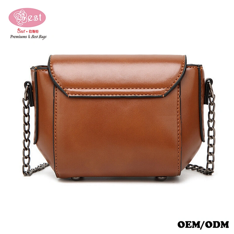 Stylish Korean Chain Bags PU Leather Handbags Girl Messenger Bag
