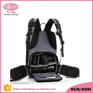 Fashion sport outdoor camera backpack Nylon camera bag manufacturer