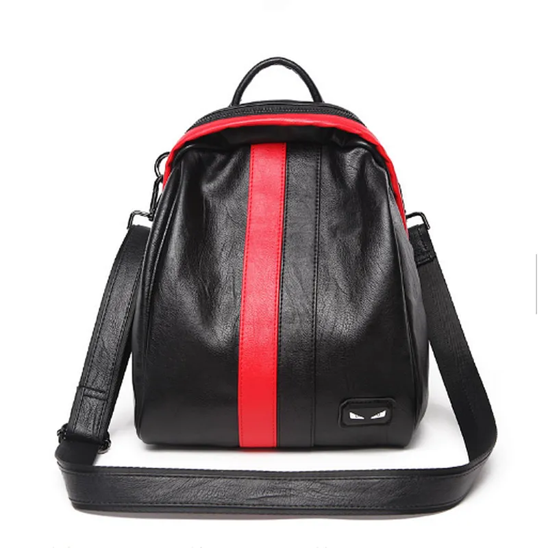 Girls small leisure backpack woman black elegant cute sling backpack for women