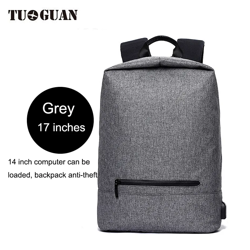 NEW Fashion School Bag College Youth Large Capacity Backpack with Charging USB port For Daily Life