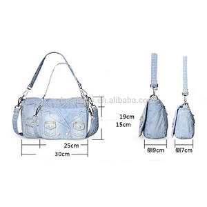 Women long Shoulder Jeans bags ;Denim crossbody bag;denim clutch Satchel bag;
