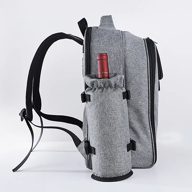 Multi-functional Outdoor Camping Lunch Backpack Travel Bag Insulated 4 Persons Picnic Backpack