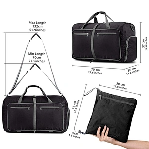 Luggage Travel Gym Bag Camping Duffel Bag With Secret Compartment