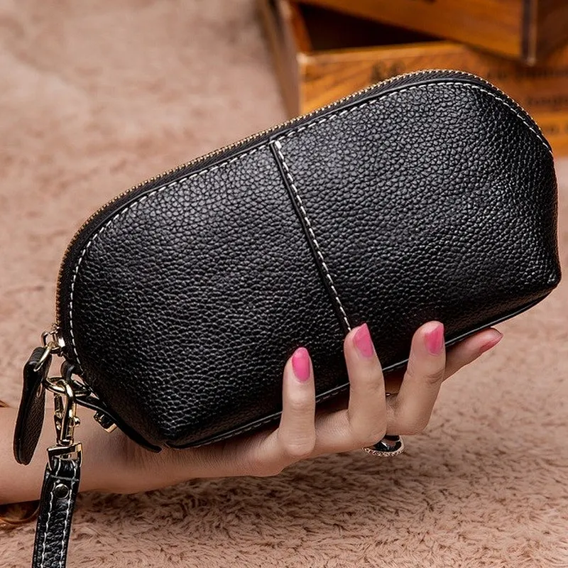 Female clutch bag black wholesale latest fancy clutch purses