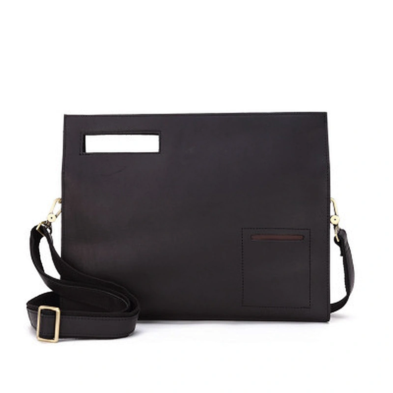 Hot Selling Vintage Style Men Genuine Leather Briefcase Laptop Messenger Bag For Men
