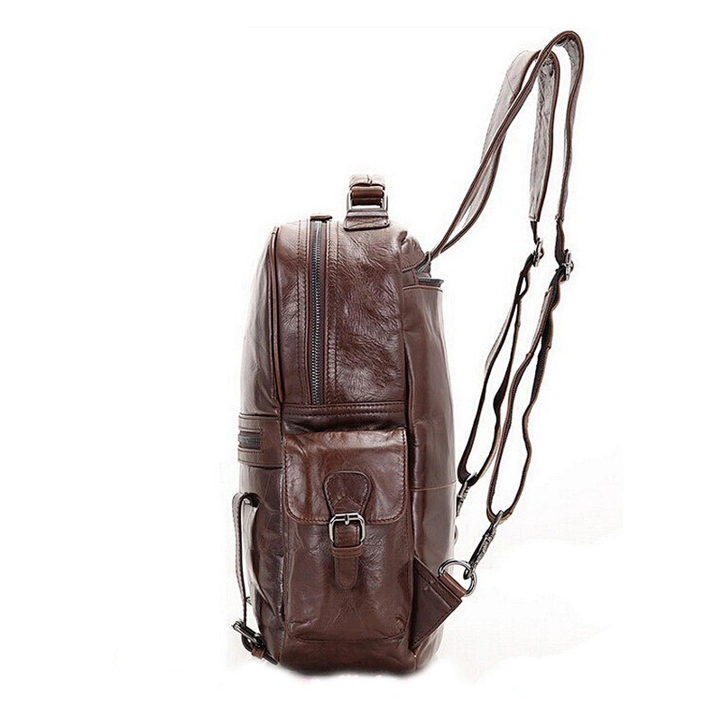 Outdoor Rucksake Premium Vintage Leather Dailay Leisure Backpack Men Laptop Travel Backpack