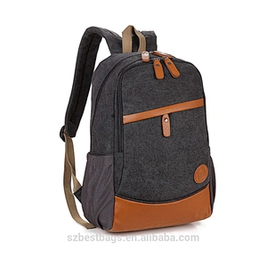 New style canvas backpack university student satchel backpack school bags