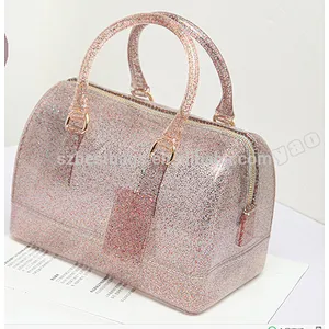 wholesales Women's Doctor Style Pillow-Shaped candy color Handbag;Jelly bag ;jelly bag handbags fashion PVC ;Jelly bag silicone