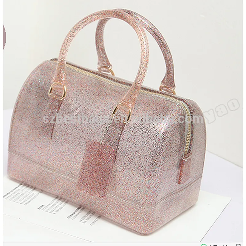 wholesales Women's Doctor Style Pillow-Shaped candy color Handbag;Jelly bag ;jelly bag handbags fashion PVC ;Jelly bag silicone