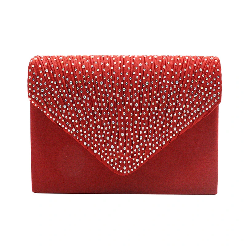 2020 Factory wholesale price fashion classic simple diamond encrusted envelope bag for party