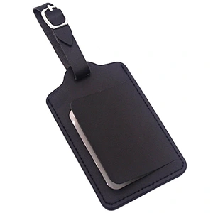 Creative Boarding Check Promotional Items Customized Stylish PU Luggage Tag