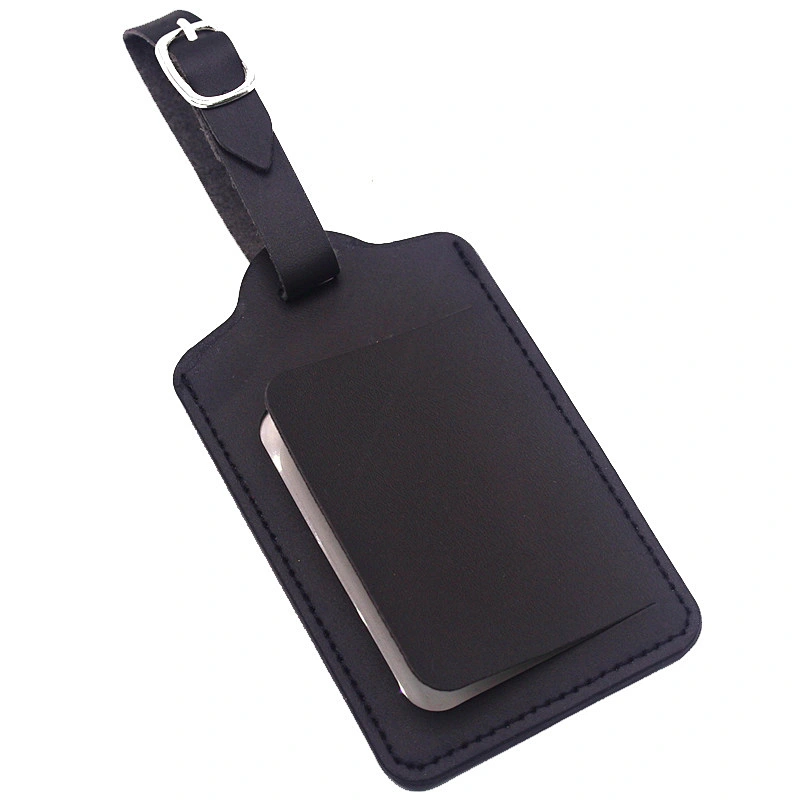 Creative Boarding Check Promotional Items Customized Stylish PU Luggage Tag
