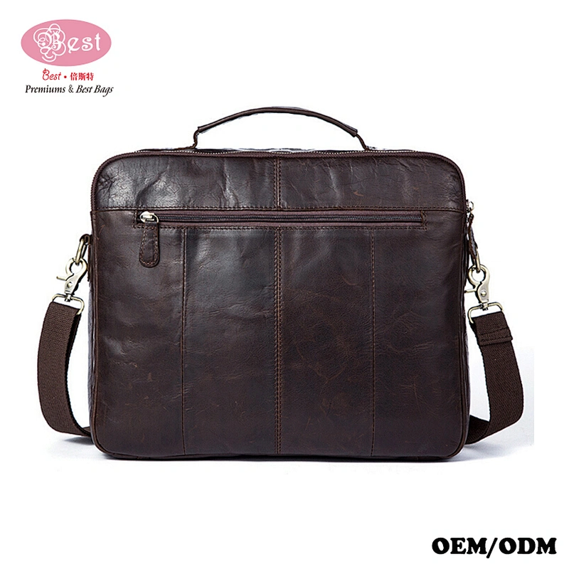 Wholesale Leather Laptop Messenger Bag Office Briefcase College Bag