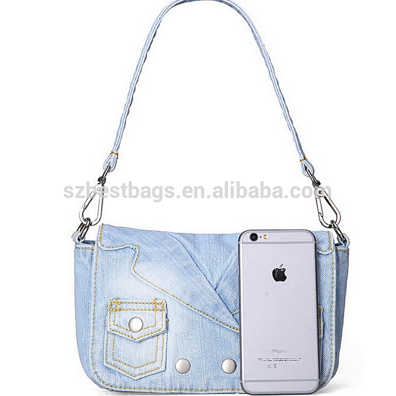 Women long Shoulder Jeans bags ;Denim crossbody bag;denim clutch Satchel bag;