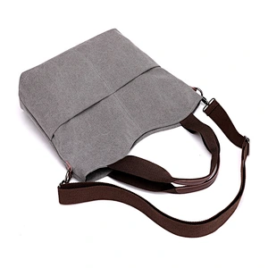 Ladies Hobo Bag, 2019 Women Canvas Tote Handbags Vintage Shoulder Crossbody Bags Grey
