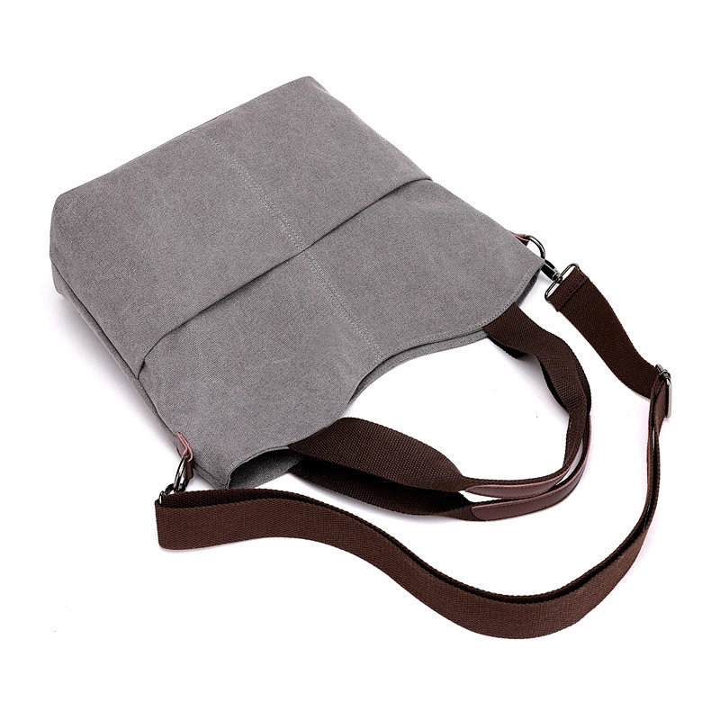 Ladies Hobo Bag, 2019 Women Canvas Tote Handbags Vintage Shoulder Crossbody Bags Grey