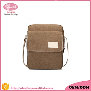 Hot sale Travel canvas pouch bag popular man canvas sling bag