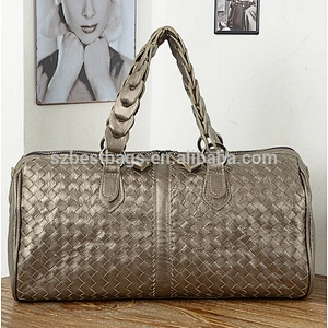 Designed Genuine Leather Travel Bag Cowhide Tote Luggage Duffle Bags