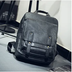 High quality  vintage school knapsack backpack classic retro college bags for boys