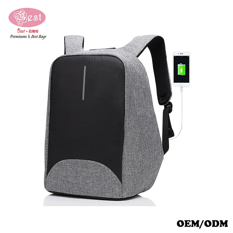 Anti-theft Business Laptop Backpack with USB Charging Port Fits to 15.6 Inch Computer