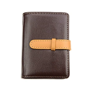 New Business name card case customized your logo brand PU Leather Credit Card Holder with 26 Card Slots