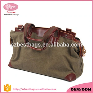 Big capacity travel bag canvas cotton duffel bag