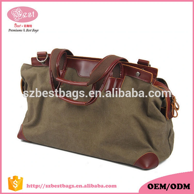 Big capacity travel bag canvas cotton duffel bag