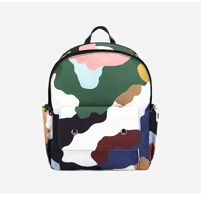 New 2019 Graffiti Printed Drawstring Backpack Hiking Shoulder Pack Simple Bundle Pocket
