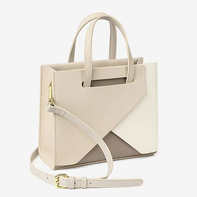 Genuine Leather Mini Crossbody Bag Lady Handbags Simple Color Matching Purse