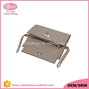 China wholesale elegant genuine leather wallet women leather purse custom lady wallet