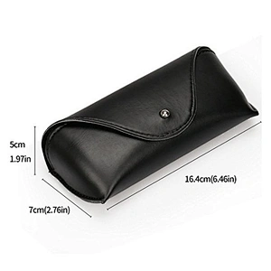 Portable PU Leather Sunglasses Pouch Soft Eye Glasses Carry Case for Horizontal Sunglasses Box Case