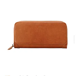 Wholesale oem new black high quality cell mobile phone zipper money wallet for men