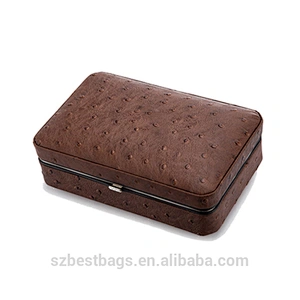 Factory Price Genuine Leather Cigar Case High Quality Cigar Humidor Cigar Box