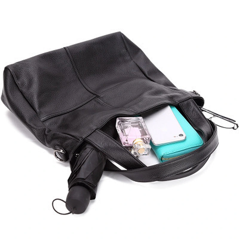China Supplier Fashion Lady Handbag Genuine Leather Tote Bag For Women Ladies Travel Bag