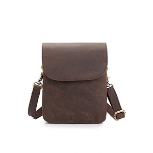 Factory Direct Genuine Leather Messenger Bag For Men Single Shoulder Bag Small Crossbody bag