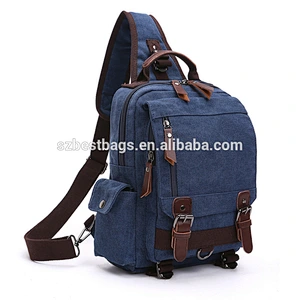 Outdoor Fashion New Canvas Travel Rucksack Sling Backpack for Men and Women