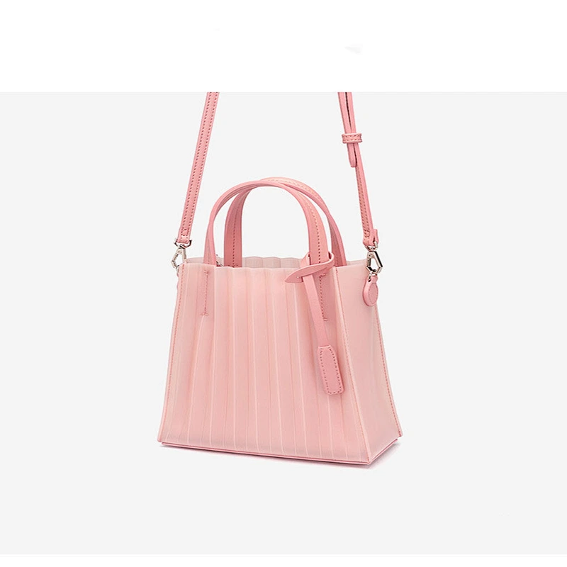 Fashion simple classic  waterproof  transparent PVC  jelly bag for shopping or daily use
