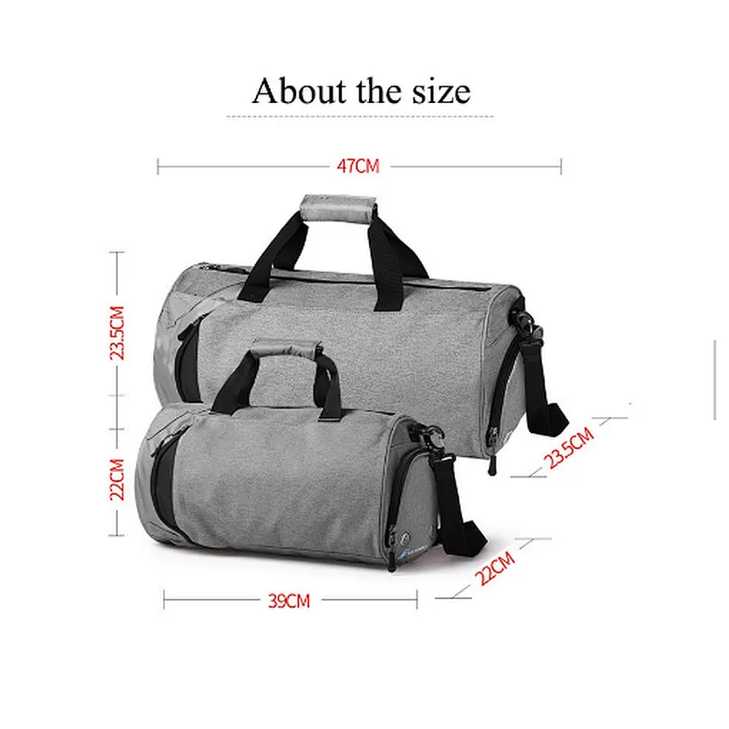 Custom waterproof travel sports gym duffel workout bag for women and men