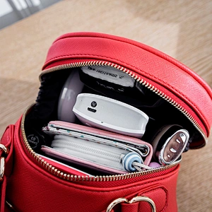 Round women crossbody long metal chain strap sling purse bag handbag with chain