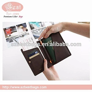 RFID signal blocking anti-radiation secure passport holder card holder wallet