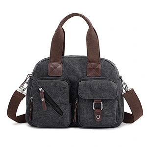 High Quallity Light Weight Durable canvas leather bag canvas grocery bag cotton canvas tote bag with best quality