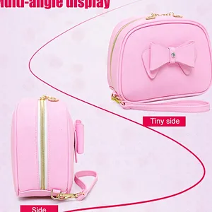 Custom trendy cheap plain white pu makeup make up purse cosmetic pouch make-up bag