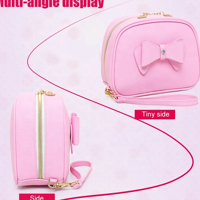 Custom trendy cheap plain white pu makeup make up purse cosmetic pouch make-up bag