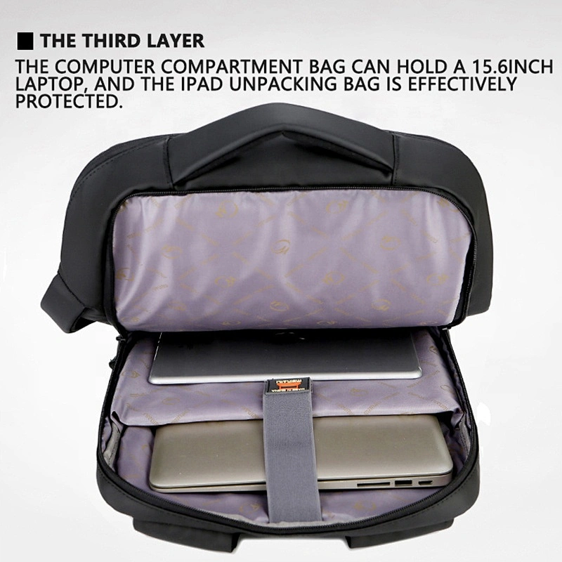 New Trendy 600d nylon backpack laptop bag new to 2019 waterproof USB charging travel giveaway men