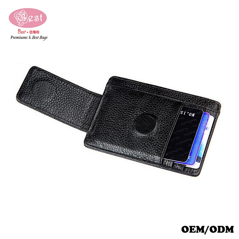 Genuine Leather cash purse 2019 bestbags Wallet RFID Blocking Magnetic Front Pocket money clip