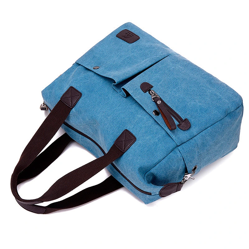 Travel Multi Pocket Tote Large Capacity canvas Crossbody Shoulder Bag Ladies Handbag