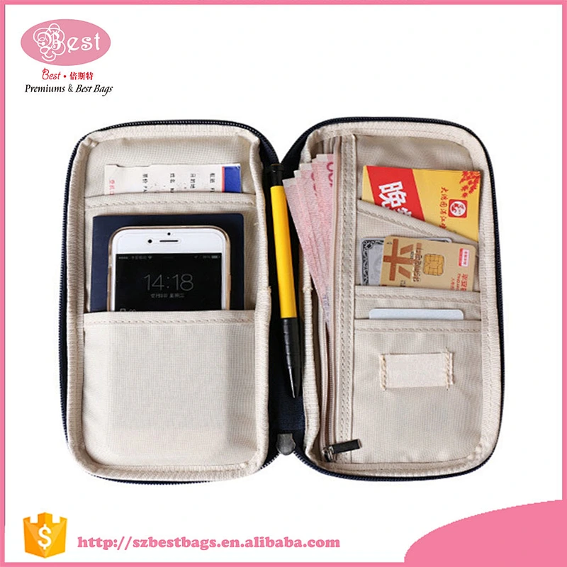 Hot Selling Travel card holder document organizer wallet passport holder